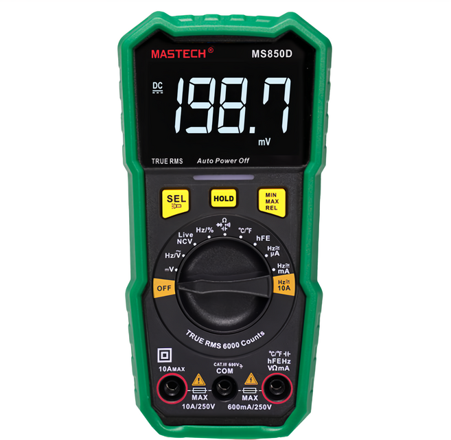 MASTECH 邁世 MS850D 數位萬用錶 真有效值 6000字, 1個