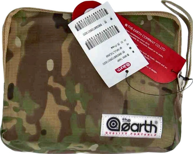 the earth 兩用車邊天幕 780g, 綠迷彩, 1個