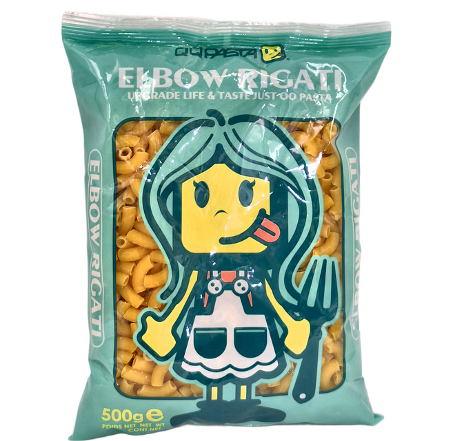 QQ pasta 義大利麵 彎管麵, 500g, 1個