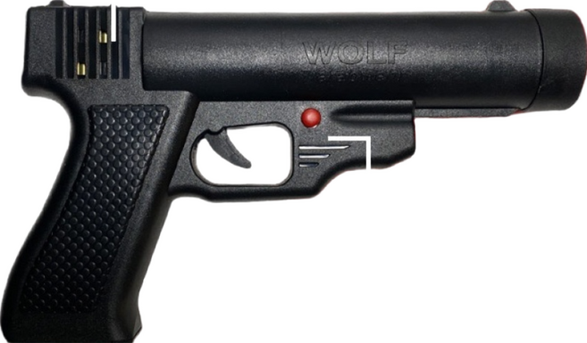 防身多功能辣椒槍 強光照明 高音警報 紅外線標定, 1個