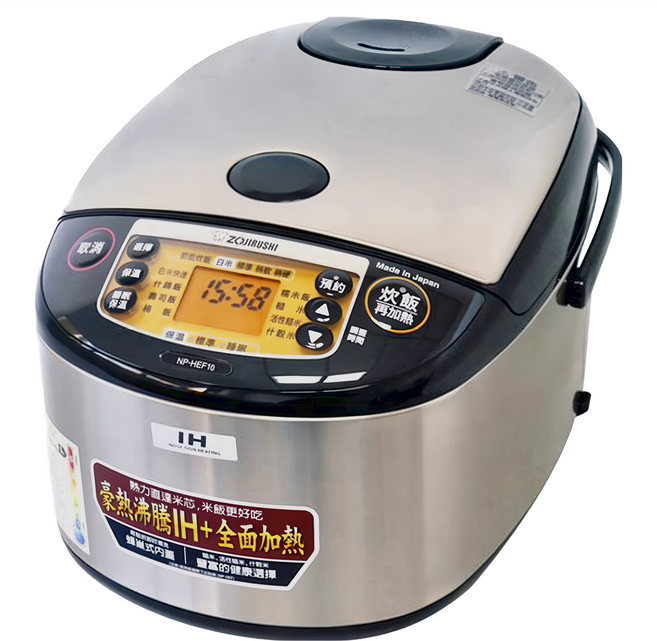 ZOJIRUSHI 象印 日製IH炊飯電子鍋 6人份, NP-HEF10, 銀色