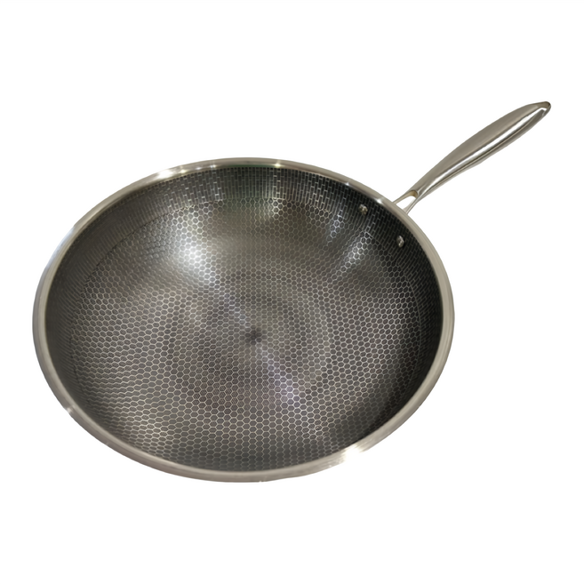 單把蜂巢炒鍋, 34cm, 1個