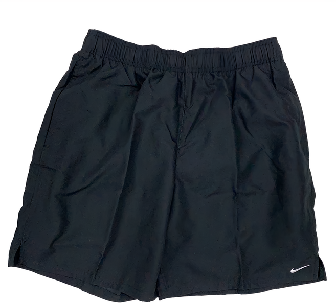 nike essential lap 成人男性七吋海灘褲 nessa559-001-xs 黑色