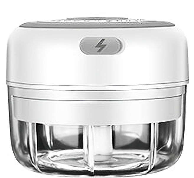 無線電動搗蒜器 不鏽鋼刀片 耐溫150°C PC 杯 經典款 100ml, 白色, 1個