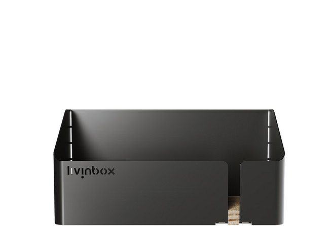 SHUTER 樹德 livinbox 置物盤, 黑色, 1入