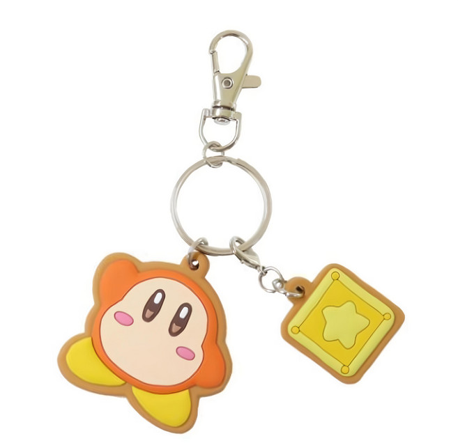 Nintendo 任天堂 鑰匙圈, 瓦豆餅乾 橘色 + 黃色, 1個