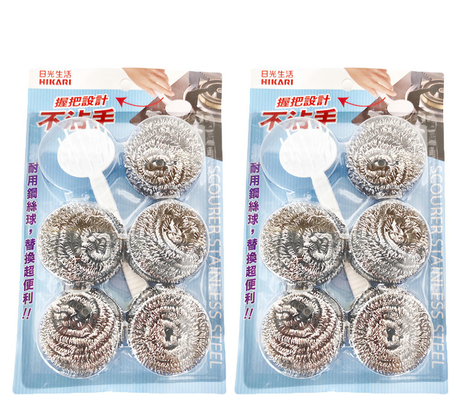 HIKARI 日光生活 5+1鋼絲球超值組 R584, 6個, 2組
