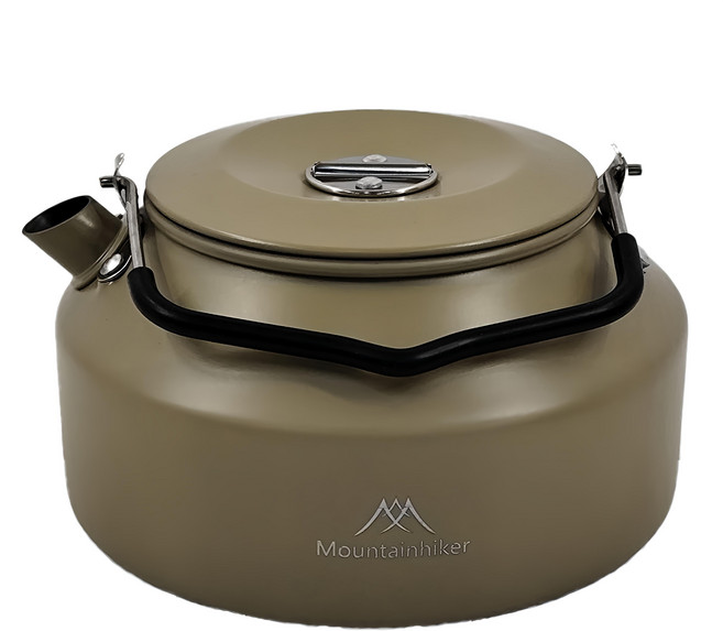 Mountainhiker 山之客 水壺 SZK744 1.4L 米色 鍋身/鉚釘：鋁合金 把手：膠木 表面處理：硬質氧化、特氟龍噴塗, 1個