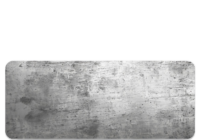 QIDINA 奇蒂可 特大加厚仿真滑鼠墊/背景桌墊, 工業風 水泥色, 1個