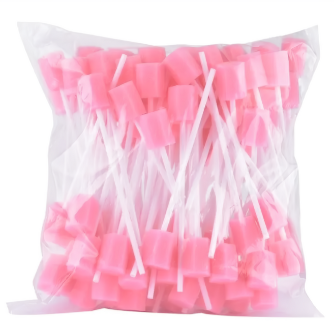 스폰지 스틱 가글면봉, 100개입, 1개