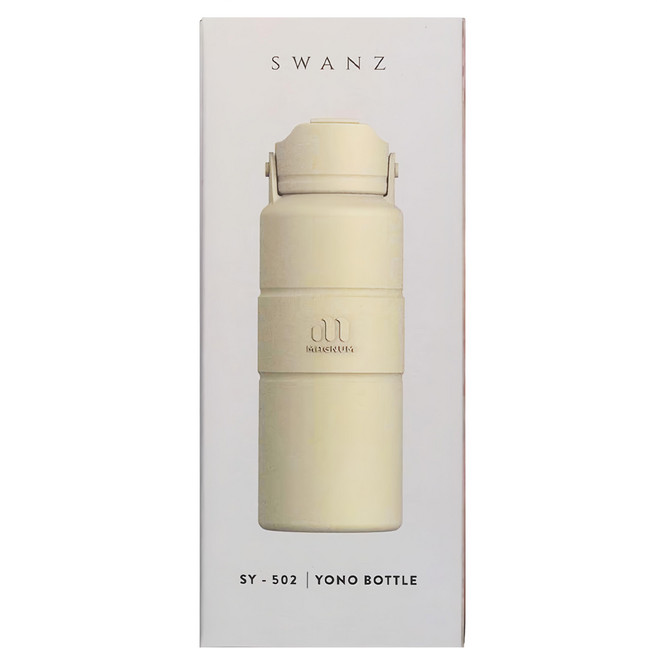 SWANZ 天鵝瓷 YONO 卡樂瓶, 米白色, 420ml, 1個