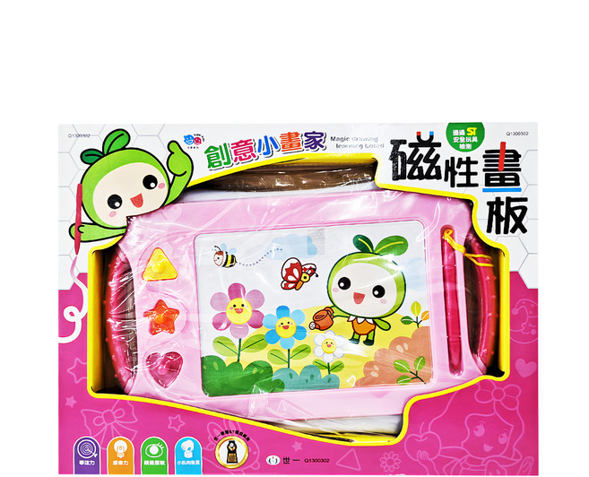 世一文化 創意小畫家磁寫板 3歲以上, 粉紅色, 1個