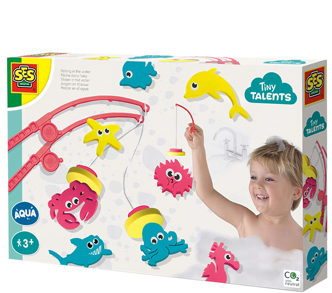 荷蘭SES 洗澡釣魚趣玩具 13092, 多色, 1盒