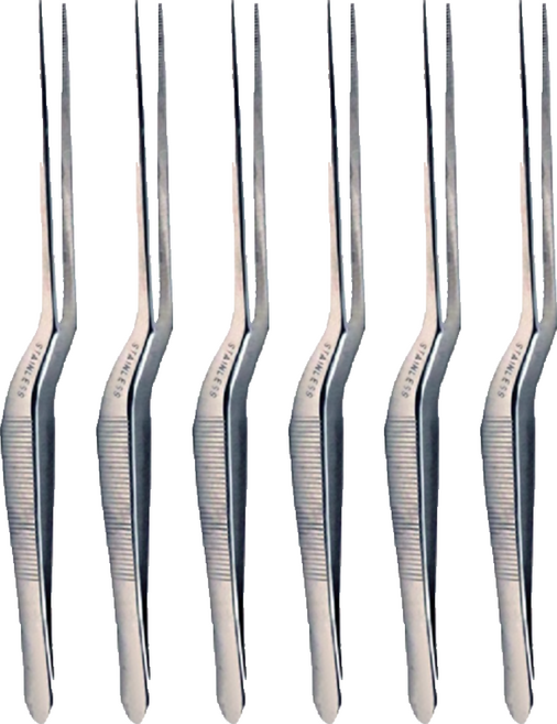 洪億 專業彎耳夾, 1入, 6支