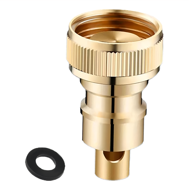 Kozaki 神崎家居 全銅洗衣機噴槍脫落自動止水4分接頭 附墊片, 1個, ZVC2