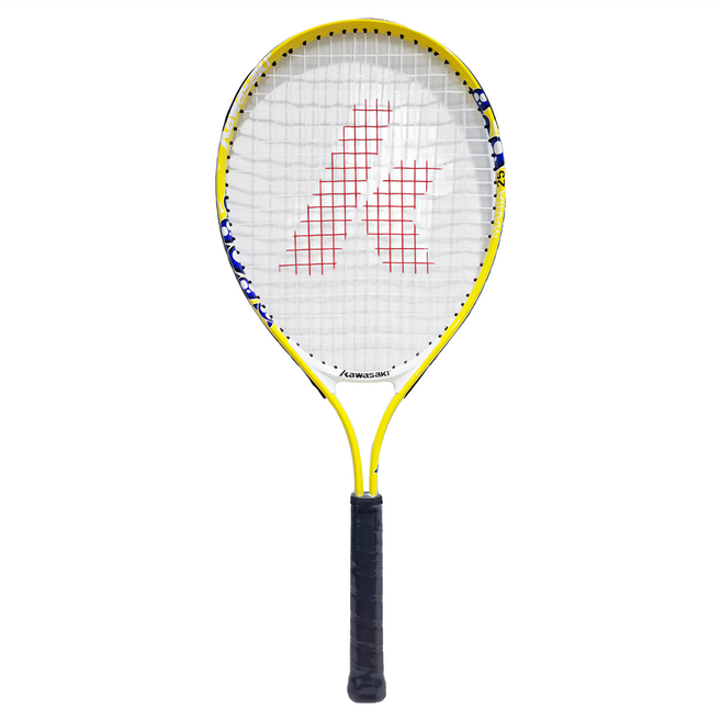 kawasaki 川崎 MARIA 複合強化鋁合金網球拍 短握 25吋(635mm) 232g, KP725YL, 黃色, 1支