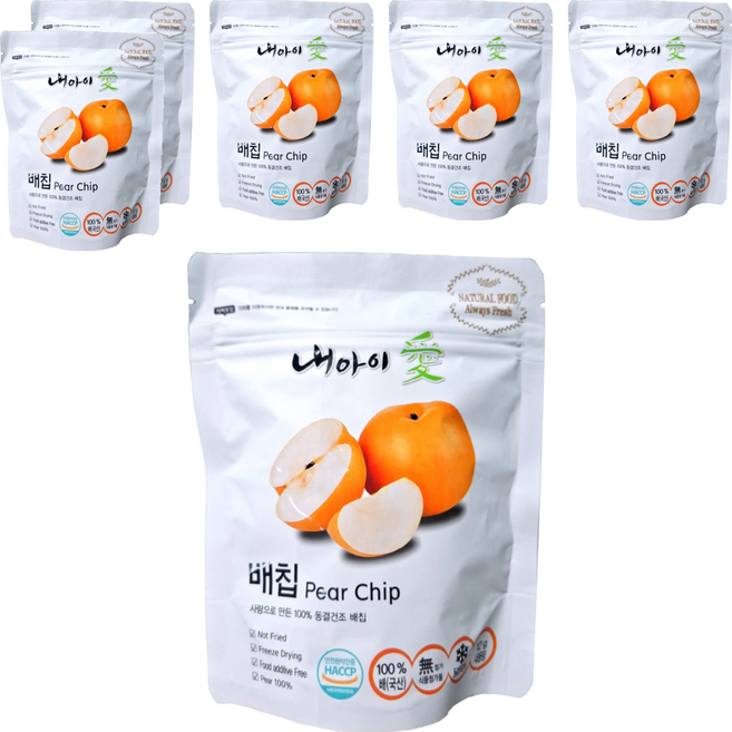 Naeiae 幼兒水果乾, 12g, 6包, 水梨, 12個月以上
