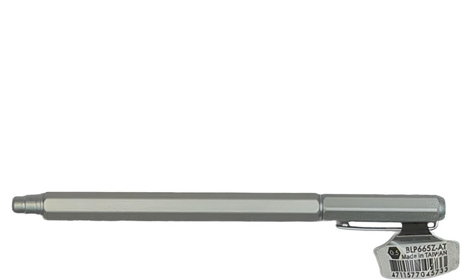 Pentel 飛龍文具 ENERGEL 六角極速鋼珠筆 BLP665Z-A, 冷銀色, 1支