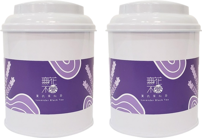 無藏茗茶 薰衣草紅茶三角茶包 圓鐵罐, 3g, 10入, 2罐