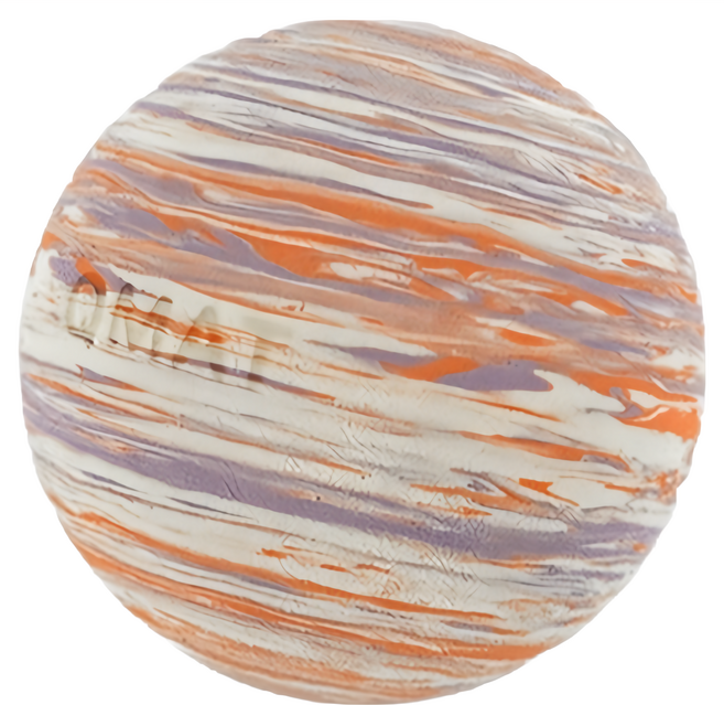 QMAT 7cm筋膜球(雲彩)-40D 全身按摩放鬆 小巧便攜 防水抗汗, 紫鳶橘, 1個