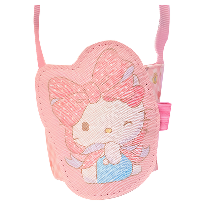 Hello Kitty 凱蒂貓 立體造型杯套 CA937-1 可愛造型 方便攜帶, 粉色, 1個