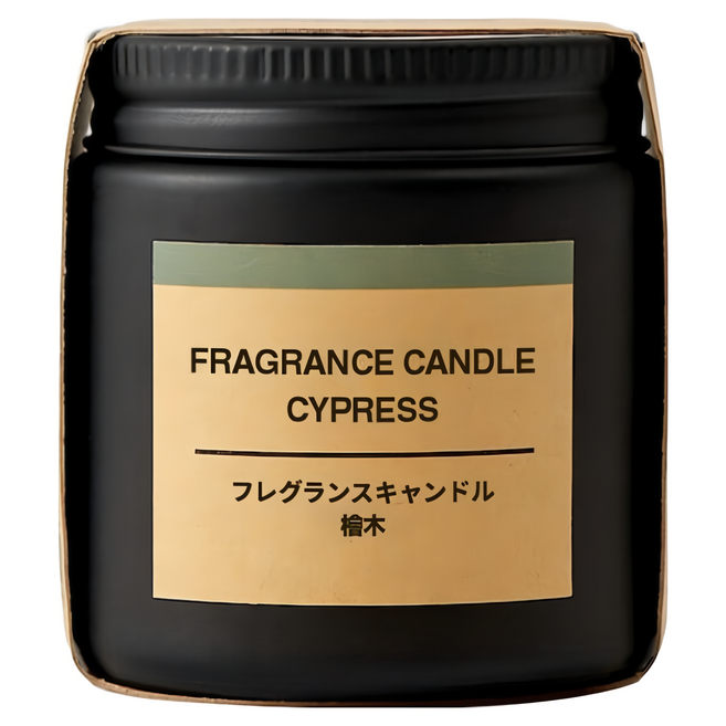 MUJI 無印良品 芬香蠟燭, 檜木, 85g, 1個