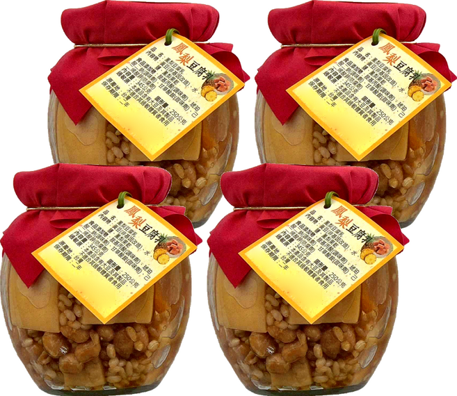 埔里鎮農會 鳳梨豆腐乳 固形量250g, 345g, 4罐