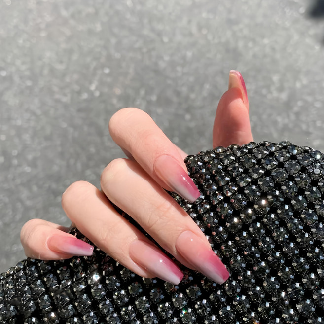 Market GamSung Nail Art 指甲貼, No.20 粉紫漸變, 2組