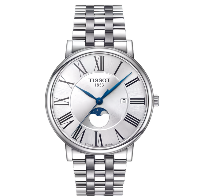TISSOT 天梭 卡森羅馬月相石英錶 T1224231103300 40mm