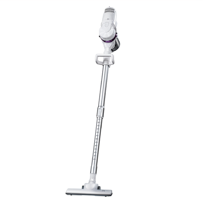 MOLIJIA 魔力家 髒吸吸 手持式肩背無塵袋吸塵器 一鍵傾倒 清潔更方便 四道五錐旋風過濾 HEPA濾網, BY010059, 雪白紫