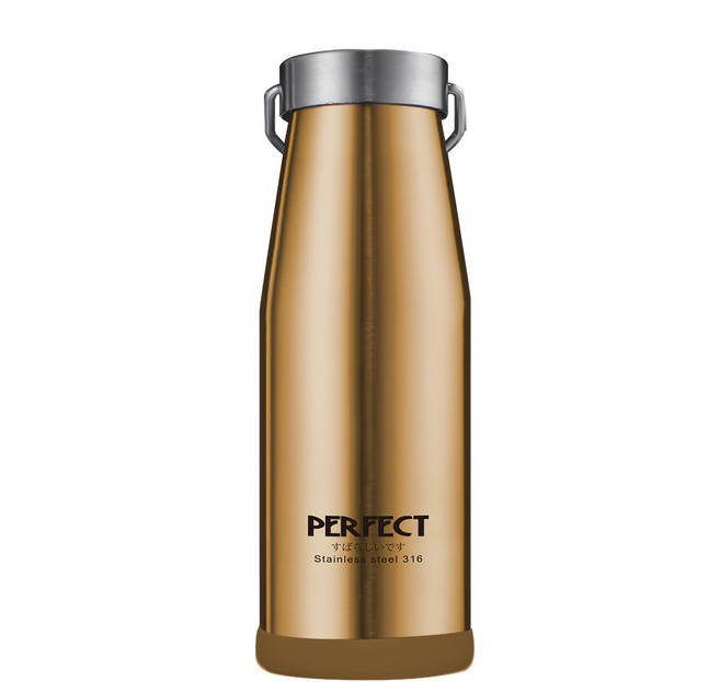 PLUS PERFECT 理想 日式316真空保溫杯, 1個, 香檳金, 700ml