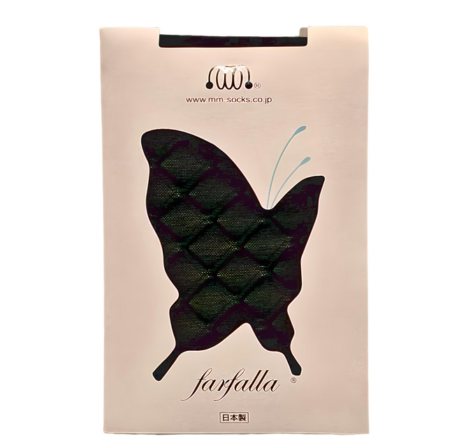 M&M SOCKS 立體菱格絲襪