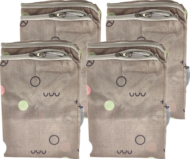 牛津布收納袋 大號(58 x 38 x 22cm), 灰圈圈, 8個