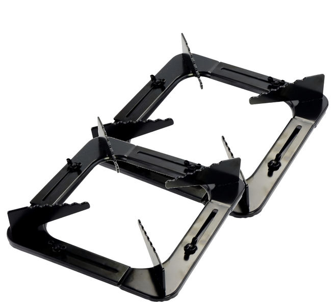 泰享 可調整瓦斯爐架 730g 2個, 黑色, 1盒