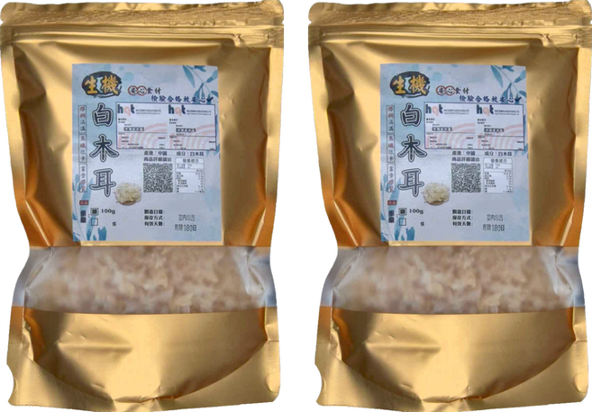 生機白木耳, 100g, 2包