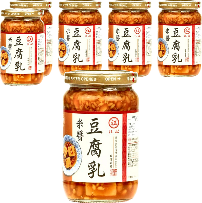 江記 米醬豆腐乳, 380g, 6罐