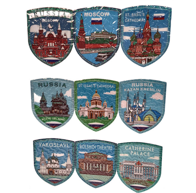 A-ONE 匯旺 五彩蔥 俄羅斯 旅遊玻璃靜電貼紙 WR2 20g 9張, 五彩蔥彩色