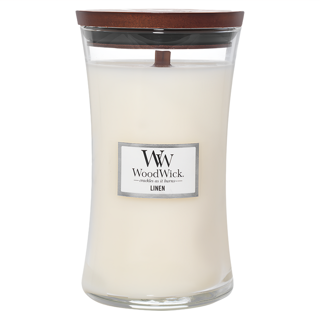 WoodWick 香氛蠟燭, Linen, 609.5g, 2件