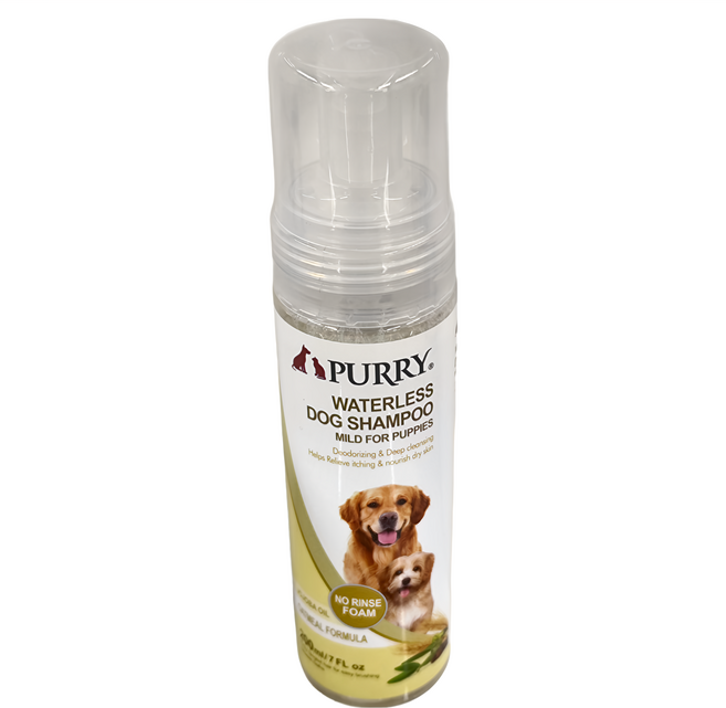 PURRY 派銳 沛立潔 寵物乾洗慕斯, 200ml, 1瓶