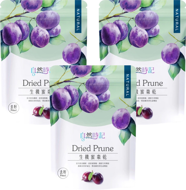 Nature Time 自然時記 去籽生機蜜棗乾, 3包, 225g