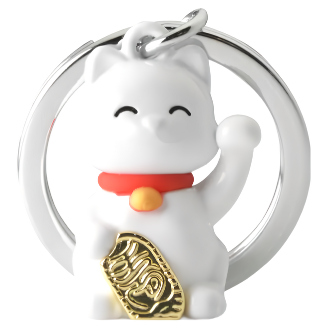 metalmorphose 鑰匙圈, 1個, 招財貓