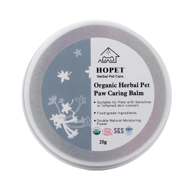 HOPET 有機植萃寵物護理膏 肉球, 20g, 1罐