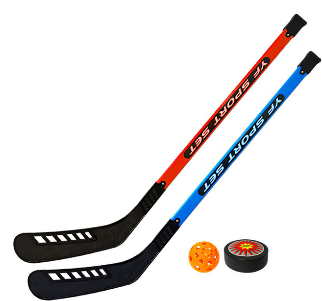 JELZONE 曲棍球棒組, 1套, 紅色 + 藍色
