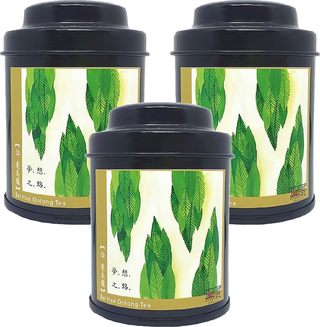無藏茗茶 阿里山故事茶 白毫烏龍 小茶罐, 18g, 1入, 3罐