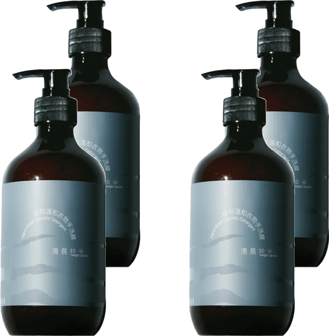 VIIGO 拾刻 溫和衣物手洗精 清晨拾光 含酵素及葡萄糖苷起泡劑 歐盟ECOCERT認證, 500g, 4瓶