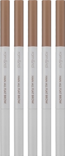 rom&nd 台灣公司貨 根纖扁頭眉筆W 0.17g, W3 Merry Blondy, 5件