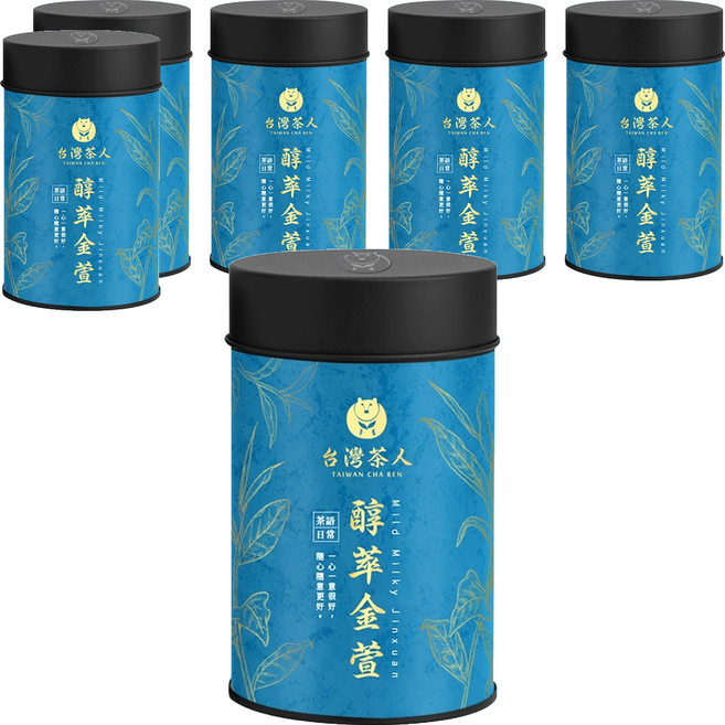 台灣茶人 茶語日常 醇萃金萱, 75g, 1罐, 6罐