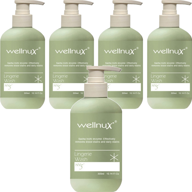 WellnuX 維妮舒 NV5貼身衣物手洗精 300ml, 5瓶