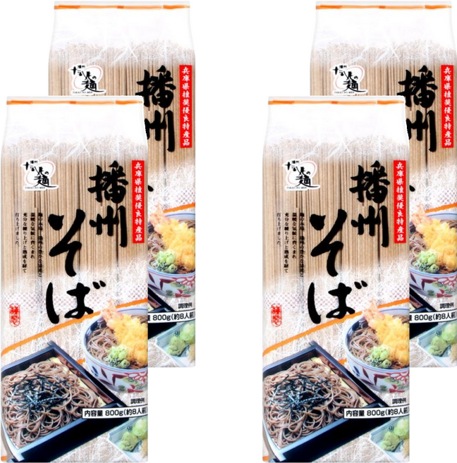 高尾製粉 高尾播州蕎麥麵, 800g, 4包