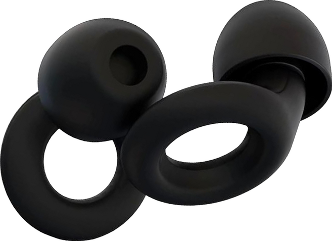 AHOYE 雙層超靜音環形耳塞/矽膠耳塞/隔音耳塞/睡眠耳塞/防噪音耳塞, 1雙, 2入